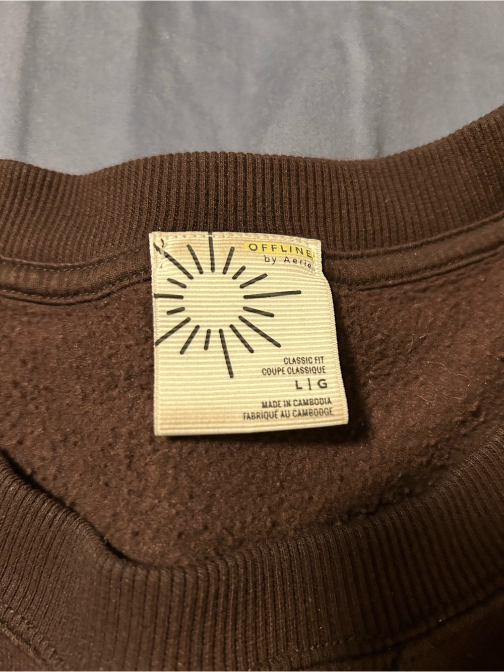 Aerie could fleece classic fit sweatshirt - Picture 4 of 4